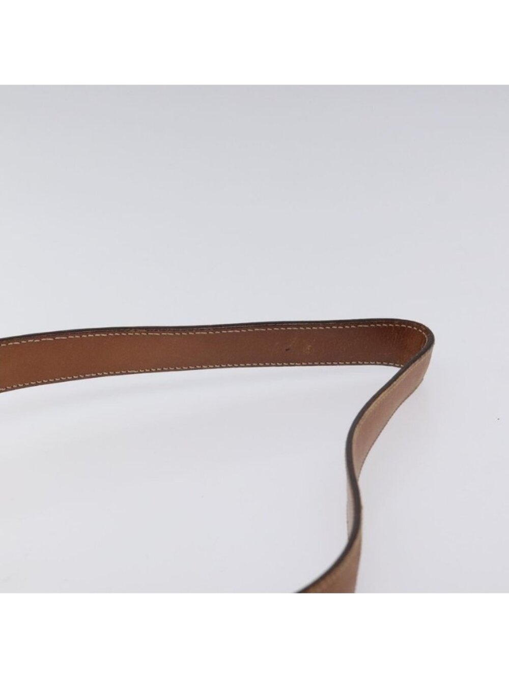 Authentic CELINE Macadam Canvas Circle Shoulder Bag PVC Leather White - Picture 15 of 16